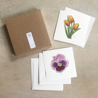 Box Set Cards / Flowers 02: Flat
