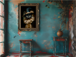 Magic Black Cat in Wizard Hat Wall Decor 115AS