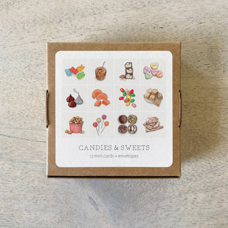 Mini Cards Set / Candies & Sweets