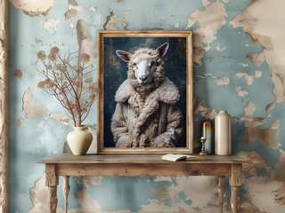 Lady BaaBaa in Her Winter Coat Wall Decor 141AS