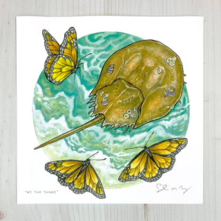 At the Shore - 8x8 " Archival Print