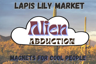 Alien abduction mini art magnet