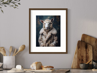 Lady BaaBaa in Her Winter Coat Wall Decor 141AS
