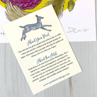 Cozy Squirrels - 8x10" Archival Print