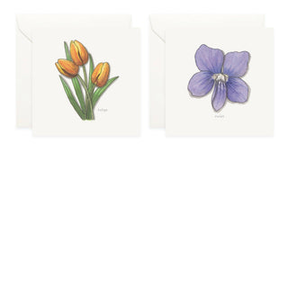 Box Set Cards / Flowers 02: Flat