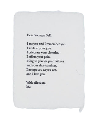 Dear Younger Self mini art print