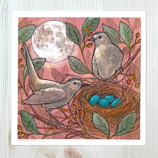 Strawberry Moon - 8x8 " Archival Print