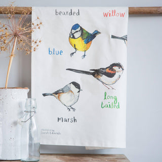 Tits Bird Cotton Tea Towel