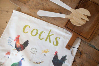 Cocks Bird Cotton Tea Towel