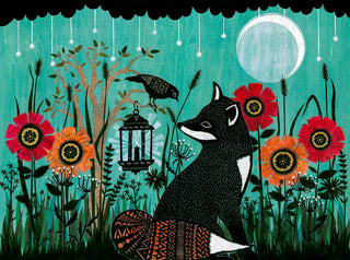 My Lantern Burns Serene - 8 x 10 inch Cut Paper Art Print