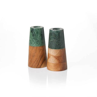 Evergreen Reversible Candlesticks - Set of 2