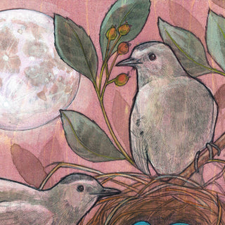 Strawberry Moon - 8x8 " Archival Print