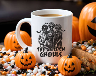 The Golden Girl Ghouls - Funny Halloween Coffee Mug : 11oz White