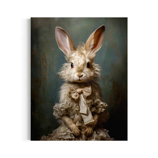 Victorian White Rabbit, Emily Bunny Art Print 38AS