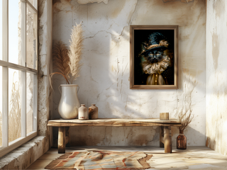 Magic Black Cat in Wizard Hat Wall Decor 115AS