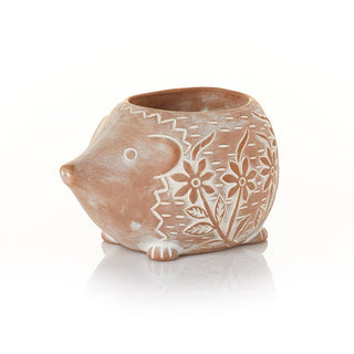 Happy Hedgehog Terracotta Planter