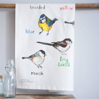 Tits Bird Cotton Tea Towel