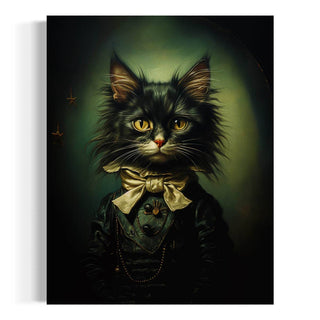 Gentleman Cat Vintage Portrait Wall Art 31AS