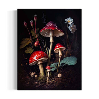 Vintage Red Mushroom Wall Art RD665