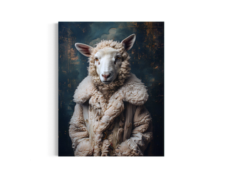 Lady BaaBaa in Her Winter Coat Wall Decor 141AS