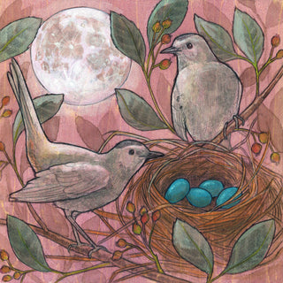 Strawberry Moon - 8x8 " Archival Print